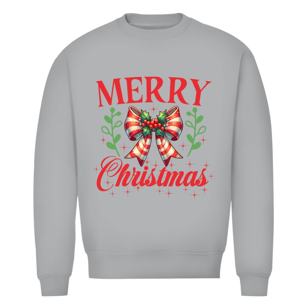 Herren Bio Sweatshirt Merry Christmas - Grafikmagie