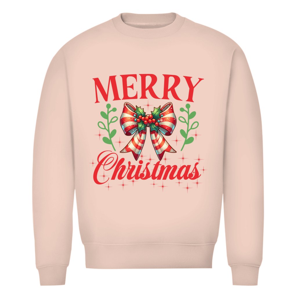 Herren Bio Sweatshirt Merry Christmas - Grafikmagie