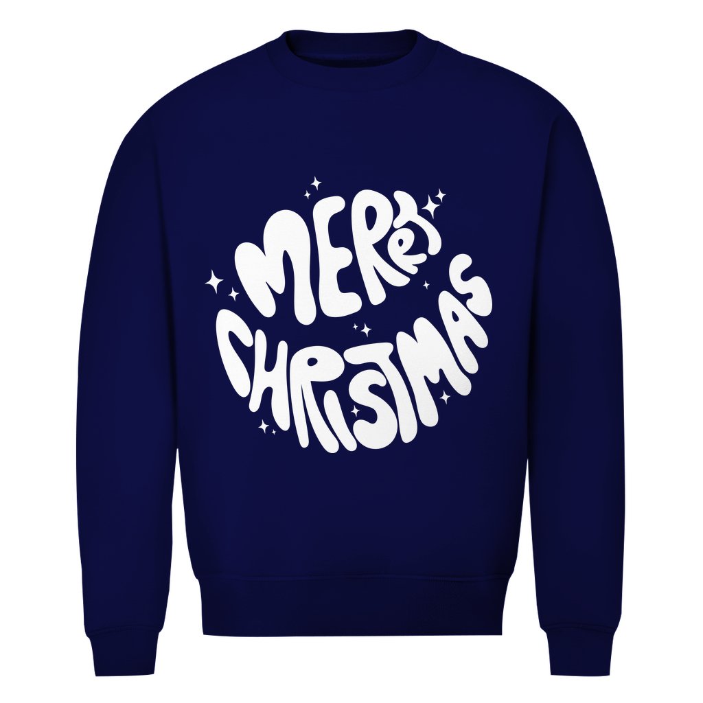 Herren Bio Sweatshirt "Merry Christmas" - Grafikmagie