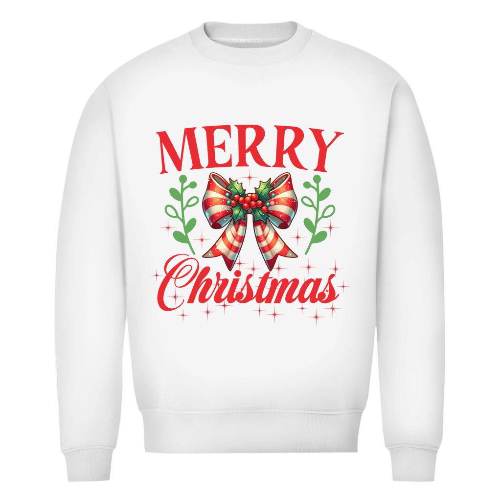 Herren Bio Sweatshirt Merry Christmas - Grafikmagie