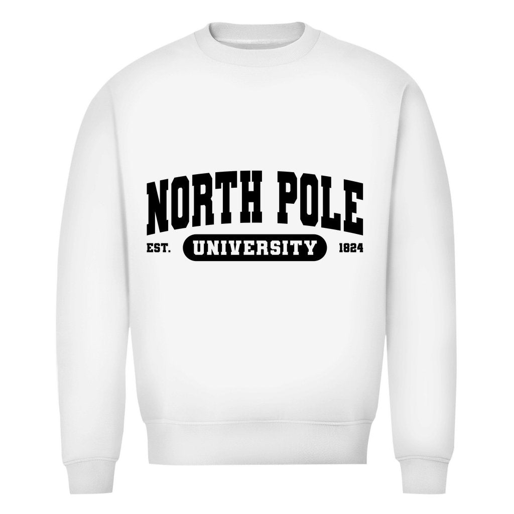 Herren Bio Sweatshirt "North Pole University" - Grafikmagie