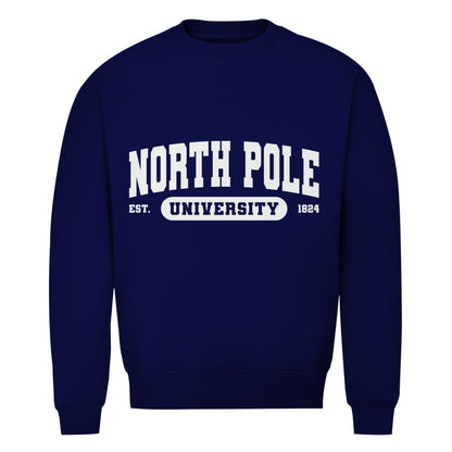 Herren Bio Sweatshirt "North Pole University" - Grafikmagie