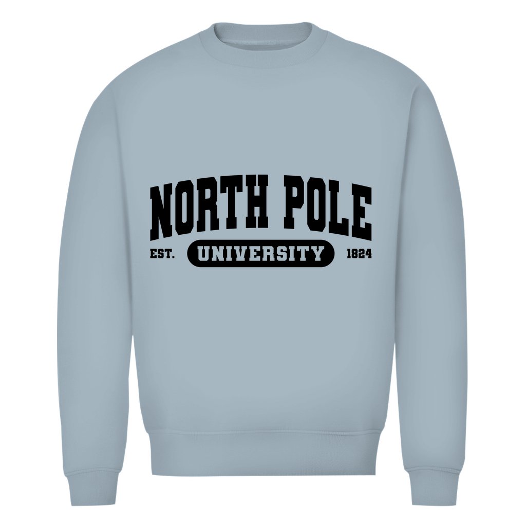 Herren Bio Sweatshirt "North Pole University" - Grafikmagie