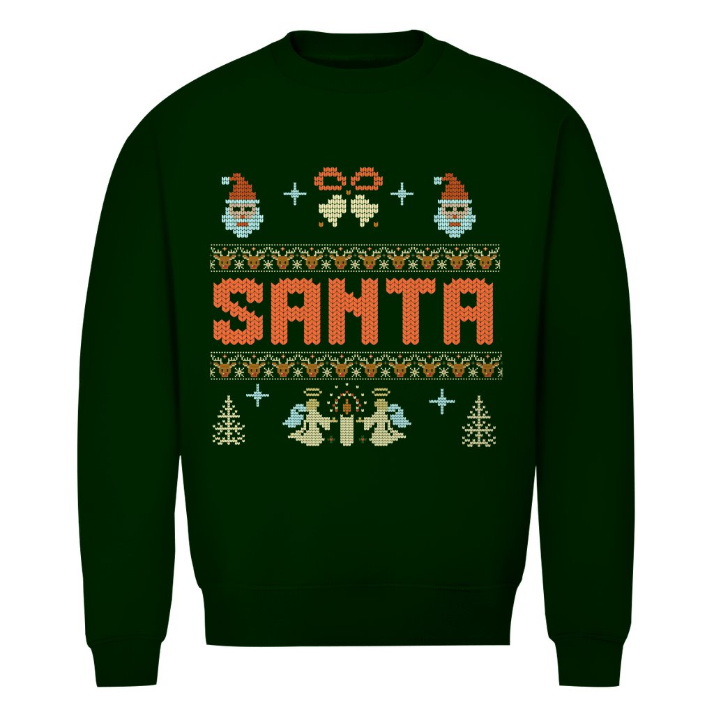 Herren Bio Sweatshirt "Santa" - Grafikmagie