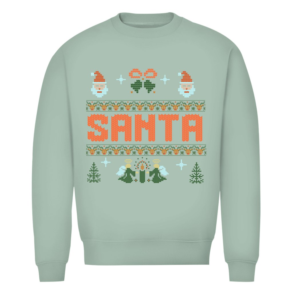 Herren Bio Sweatshirt "Santa" - Grafikmagie