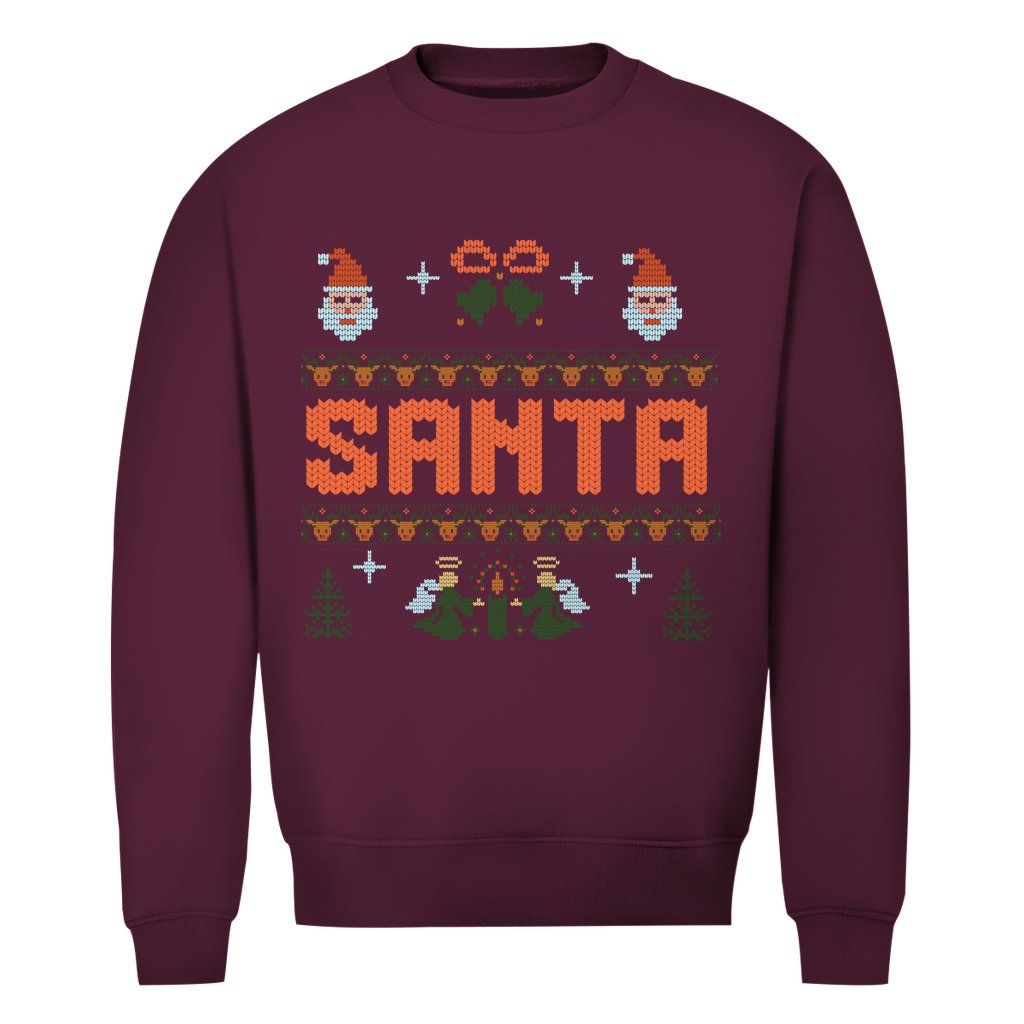 Herren Bio Sweatshirt "Santa" - Grafikmagie