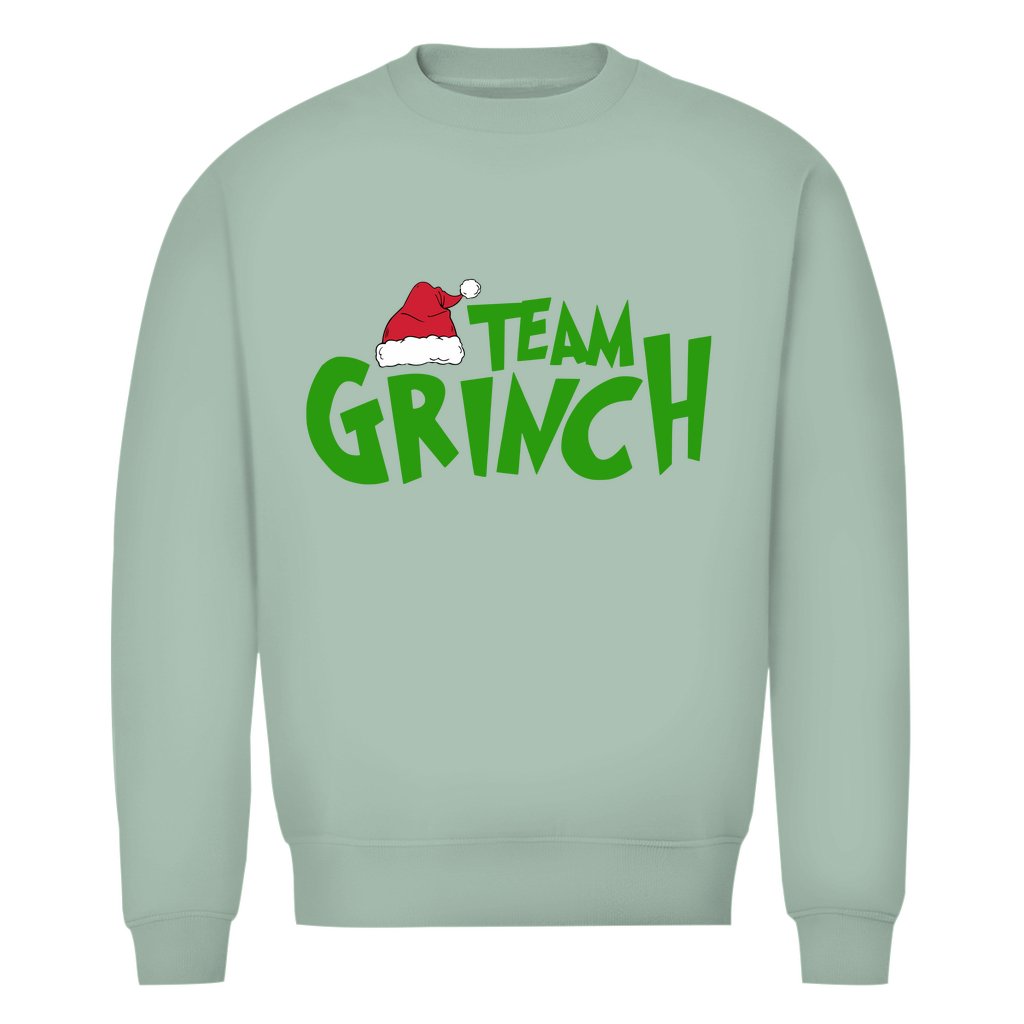 Herren Bio Sweatshirt "Team Grinch" - Grafikmagie