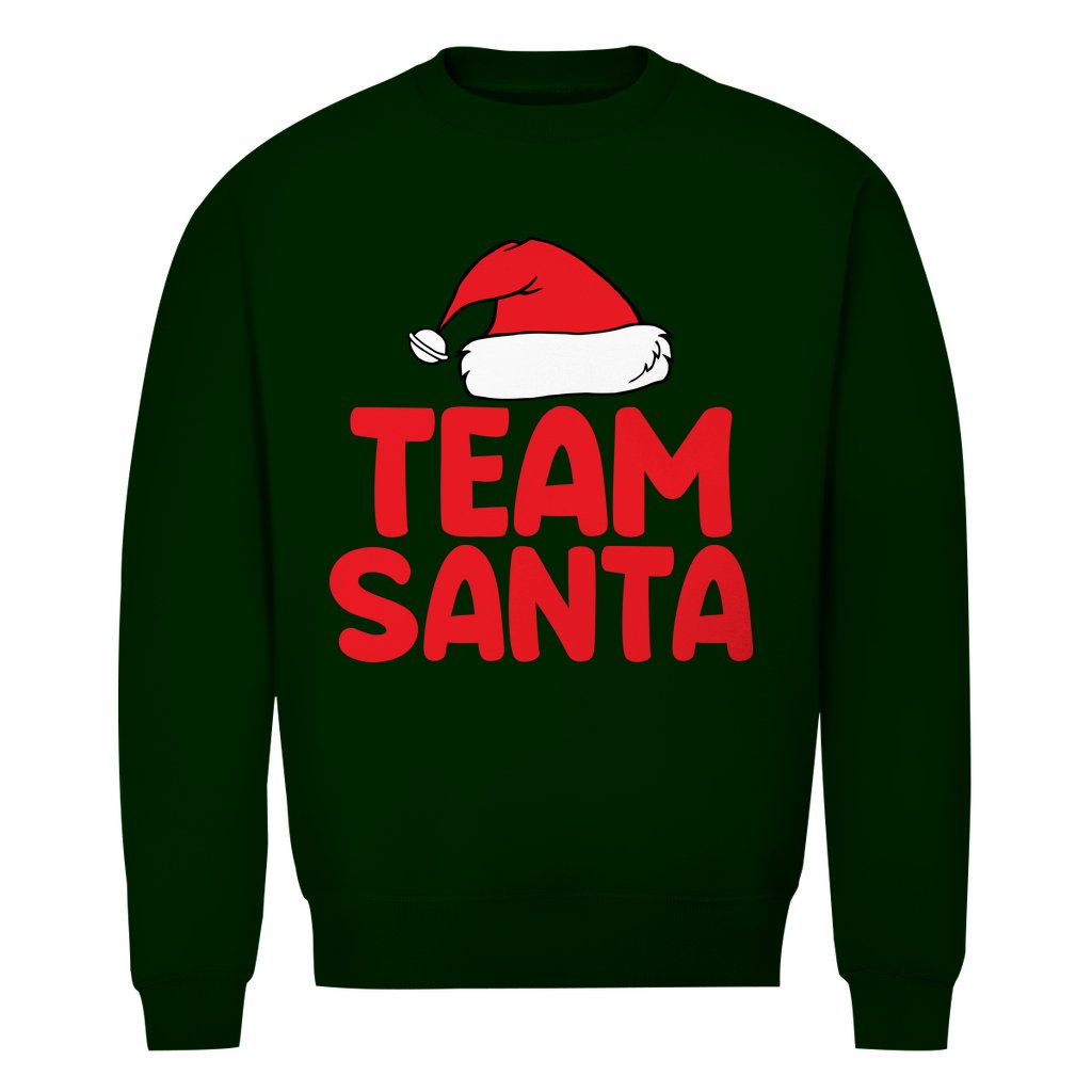 Herren Bio Sweatshirt "Team Santa" - Grafikmagie