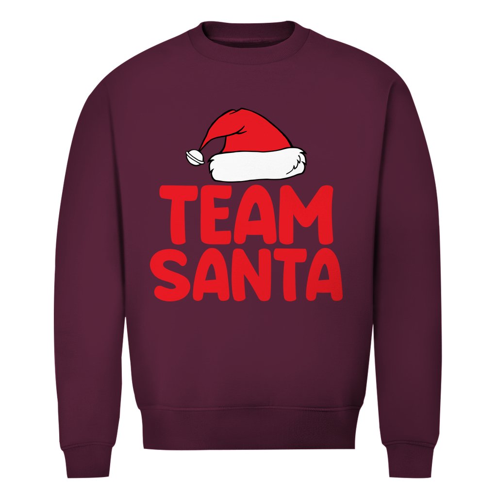 Herren Bio Sweatshirt "Team Santa" - Grafikmagie