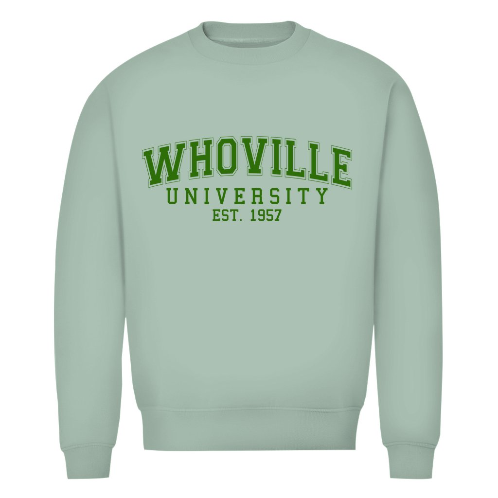 Herren Bio Sweatshirt "Whoville University" - Grafikmagie