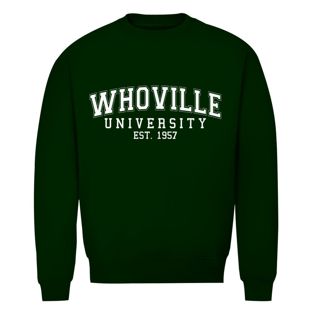 Herren Bio Sweatshirt "Whoville University" - Grafikmagie