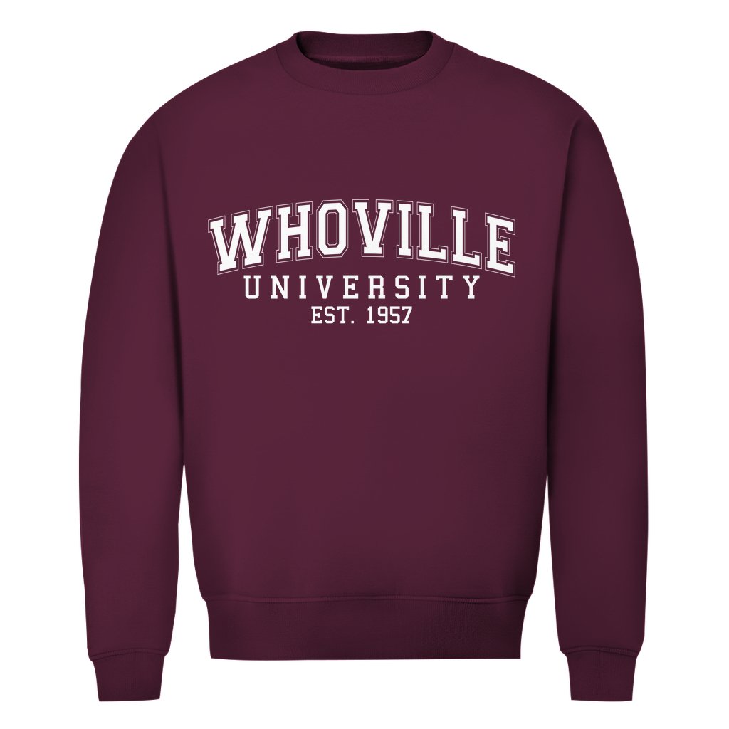 Herren Bio Sweatshirt "Whoville University" - Grafikmagie