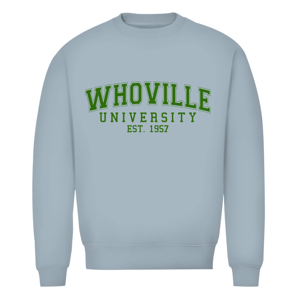 Herren Bio Sweatshirt "Whoville University" - Grafikmagie