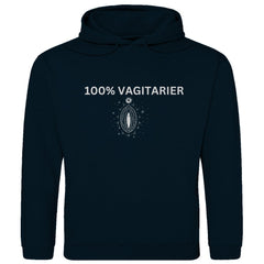 Herren Hoodie "100% Vagitarier" - Grafikmagie