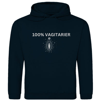 Herren Hoodie "100% Vagitarier" - Grafikmagie