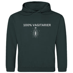 Herren Hoodie "100% Vagitarier" - Grafikmagie