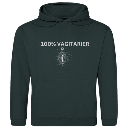 Herren Hoodie "100% Vagitarier" - Grafikmagie