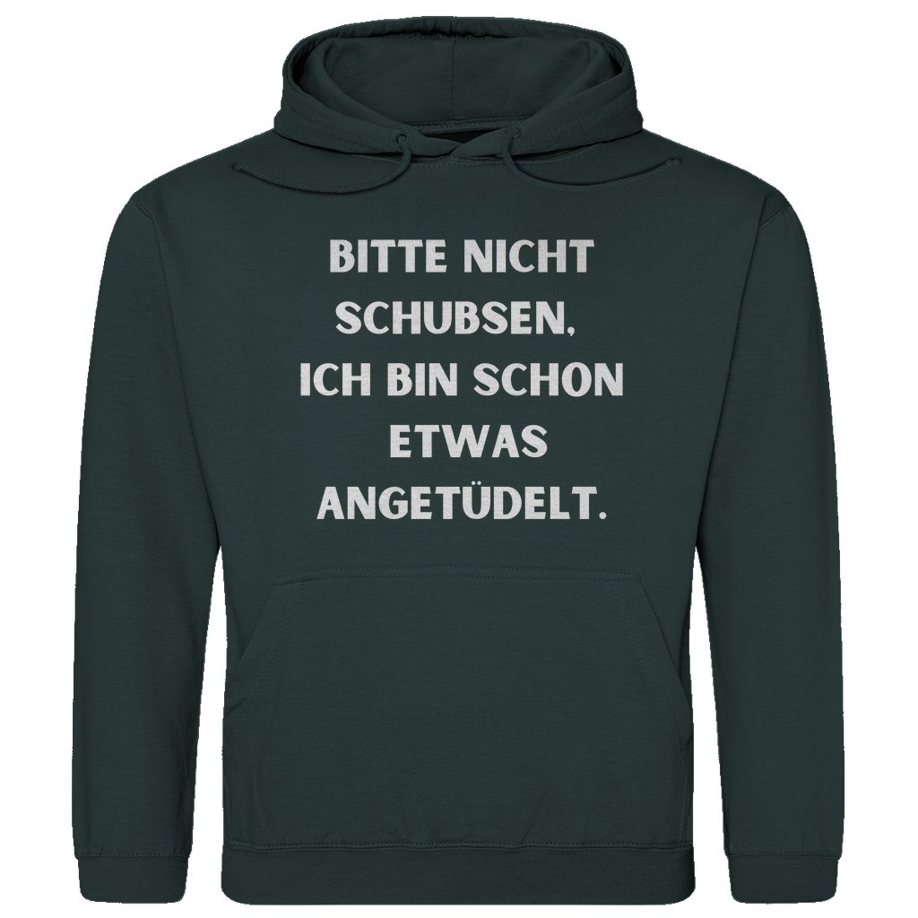 Herren Hoodie "Bitte nicht schubsen..." - Grafikmagie