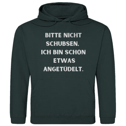 Herren Hoodie "Bitte nicht schubsen..." - Grafikmagie