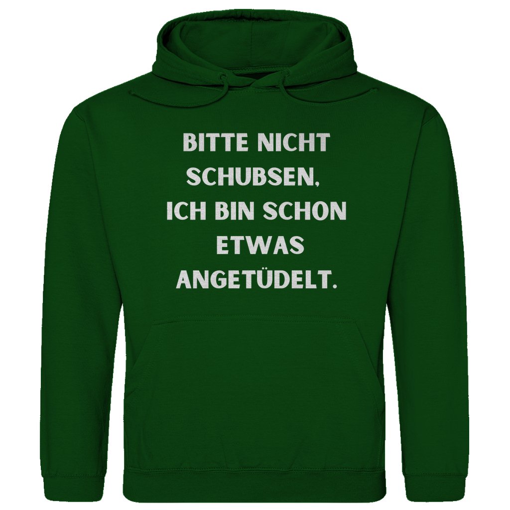 Herren Hoodie "Bitte nicht schubsen..." - Grafikmagie