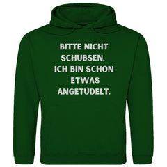 Herren Hoodie "Bitte nicht schubsen..." - Grafikmagie