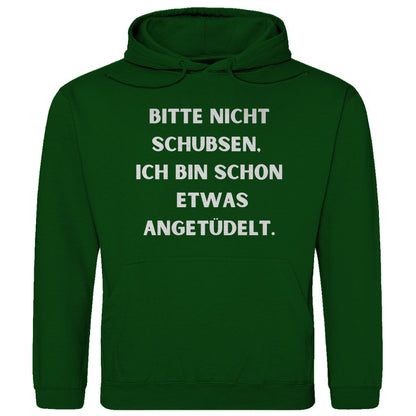 Herren Hoodie "Bitte nicht schubsen..." - Grafikmagie