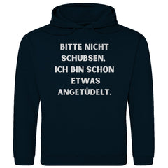Herren Hoodie "Bitte nicht schubsen..." - Grafikmagie