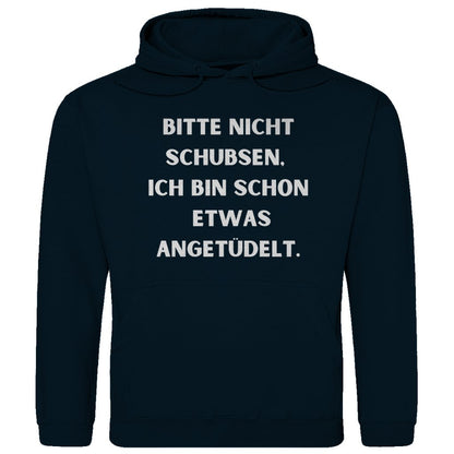 Herren Hoodie "Bitte nicht schubsen..." - Grafikmagie