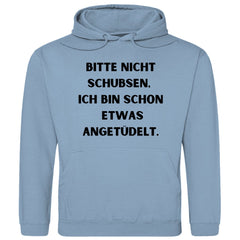 Herren Hoodie "Bitte nicht schubsen..." - Grafikmagie