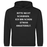 Herren Hoodie "Bitte nicht schubsen..." - Grafikmagie