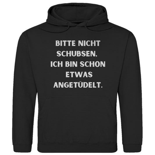 Herren Hoodie "Bitte nicht schubsen..." - Grafikmagie