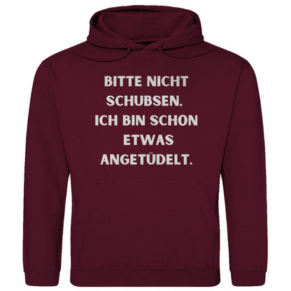 Herren Hoodie "Bitte nicht schubsen..." - Grafikmagie