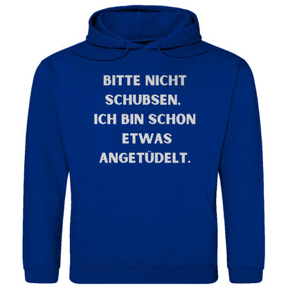Herren Hoodie "Bitte nicht schubsen..." - Grafikmagie