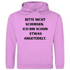 Herren Hoodie "Bitte nicht schubsen..." - Grafikmagie