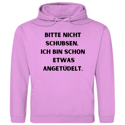 Herren Hoodie "Bitte nicht schubsen..." - Grafikmagie