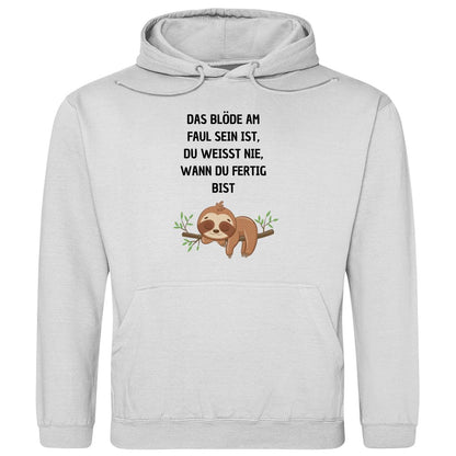 Herren Hoodie "Das blöde am faul sein..." - Grafikmagie