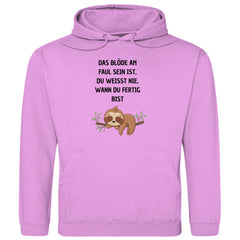 Herren Hoodie "Das blöde am faul sein..." - Grafikmagie