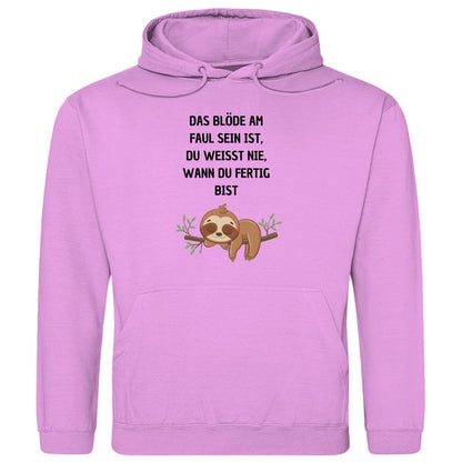 Herren Hoodie "Das blöde am faul sein..." - Grafikmagie