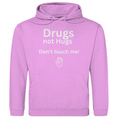 Herren Hoodie "Drugs not Hugs don't touch me" - Grafikmagie