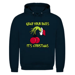 Herren Hoodie "Grab youre Balls it's Christmas" - Grafikmagie