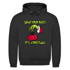 Herren Hoodie "Grab youre Balls it's Christmas" - Grafikmagie