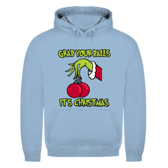 Herren Hoodie "Grab youre Balls it's Christmas" - Grafikmagie