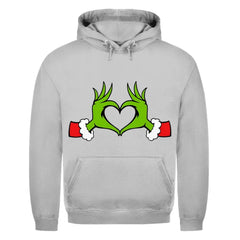 Herren Hoodie "Grinch Herz" - Grafikmagie