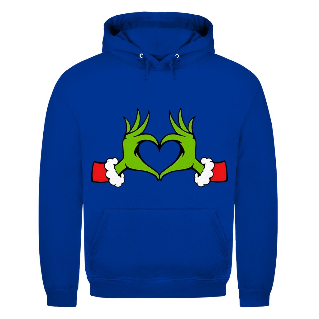 Herren Hoodie "Grinch Herz" - Grafikmagie