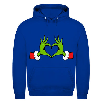 Herren Hoodie "Grinch Herz" - Grafikmagie