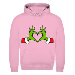 Herren Hoodie "Grinch Herz" - Grafikmagie