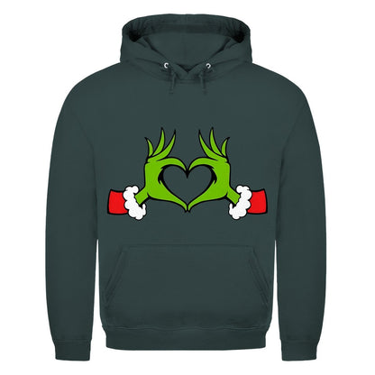 Herren Hoodie "Grinch Herz" - Grafikmagie