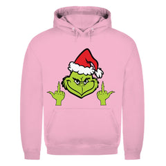 Herren Hoodie "Grinch Mittelfinger" - Grafikmagie