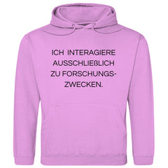 Herren Hoodie "Ich interagiere ausschließlich..." - Grafikmagie