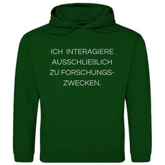 Herren Hoodie "Ich interagiere ausschließlich..." - Grafikmagie